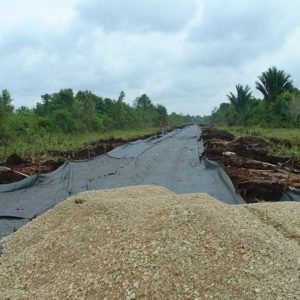 geotextile woven untuk jalan gambut - cv mutu utama geoteknik
