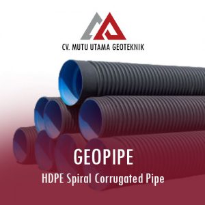 HDPE Spiral Corrugated Pipe - CV Mutu Utama Geoteknik