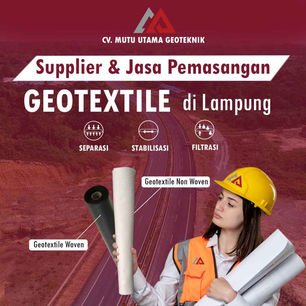 Jual Geotextile Lampung - CV Mutu Utama Geoteknik