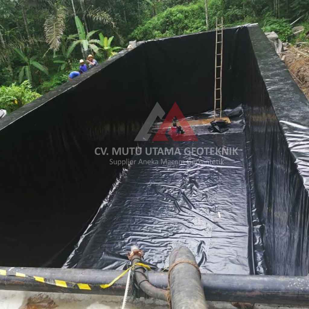 kolam geomembrane untuk limbah tekstil - cv mutu utama geoteknik