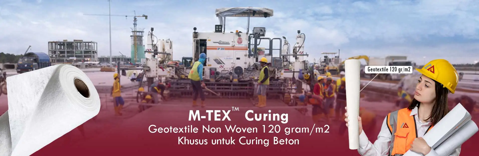 Geotextile untuk Curing Beton M-TEX™ Curing