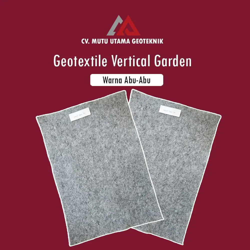 Karpet Geotextile untuk Vertical Garden Abu Abu