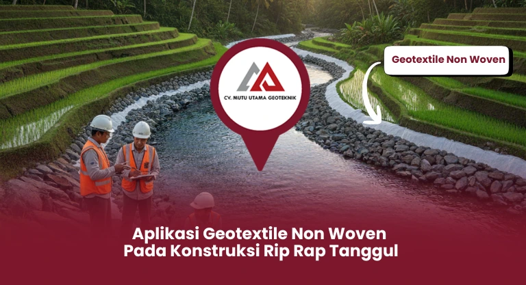 Aplikasi Geotextile Non Woven Pada Konstruksi Rip Rap Tanggul