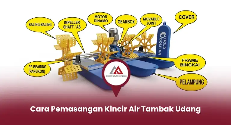 Cara Pemasangan Kincir Air Tambak Udang