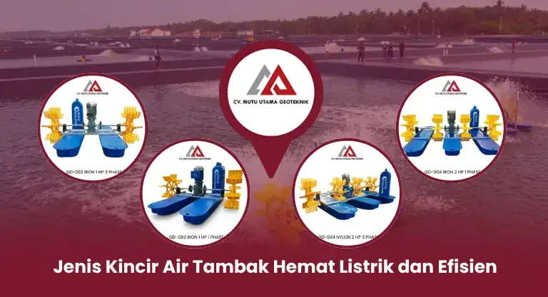 Jenis Kincir Air Tambak Hemat Listrik dan Efisien