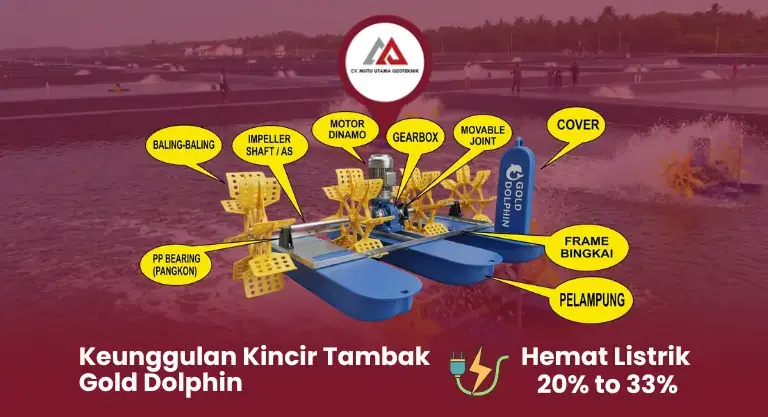 Keunggulan Kincir Tambak Gold Dolphin