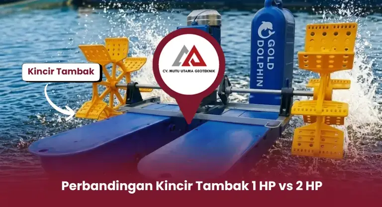 Perbandingan Kincir Tambak 1 HP vs 2 HP