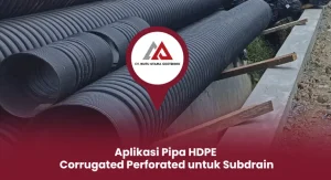 Aplikasi Pipa HDPE Corrugated Perforated untuk Subdrain (1)