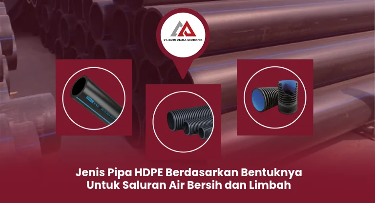 Jenis Pipa HDPE untuk Saluran Air Bersih dan Limbah